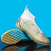 Chaussures de football unisexes légères et antidérapantes pour entraînement en extérieur et en intérieur (FG, AG, TF)