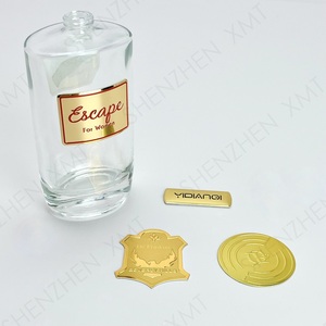 Etiqueta de Perfume de Aluminio de Lujo Personalizada, Placa de Identificación Metálica con Impresión en Relieve y Adhesivo Fuerte - Product Image 4