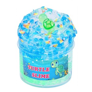 Kit de Slime Transparente con Purpurina JITENG con Juguete de Tortuga Pequeña, Divertido Regalo de Manualidades para Fiestas de Cumpleaños - Product Image 1