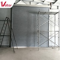 Porte à enroulement en acier haute résistance résistante au vent, volet roulant en métal galvanisé pour entrepôt et usine côtiers