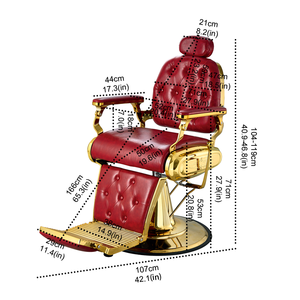 Jincheng nero salone di moda mobili americani parrucchieri sedia di sollevamento poltrona da barbiere negozio di parrucchiere sedia - Product Image 5