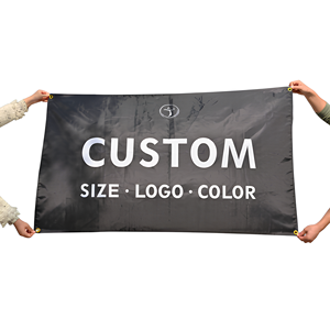 Banderas Promocionales Personalizadas de Doble Cara de Poliéster de 3x5 Pies para Equipos de Fútbol con Logotipo Impreso Personalizado, Bandera Comercial - Product Image 1