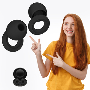 Tapones para los Oídos de Silicona Reutilizables con Cancelación de Ruido para Dormir, Protección Auditiva Antiruido - Product Image 3