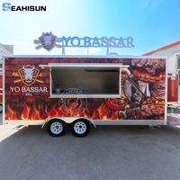 Remorque Mobile Glace DOT de 17 Pieds, Camion Restaurant, Remorque Piazza, Chariot Hot-dog Piazza, Remorque Alimentaire, Food Truck avec Cuisine Complète