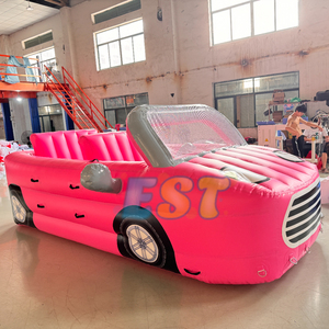Voiture flottante <span class=keywords><strong>gonflable</strong></span> pour 4 passagers <span class=keywords><strong>Bateau</strong></span> à eau <span class=keywords><strong>gonflable</strong></span> fou remorquable en PVC pour enfants et adultes - Product Image 2