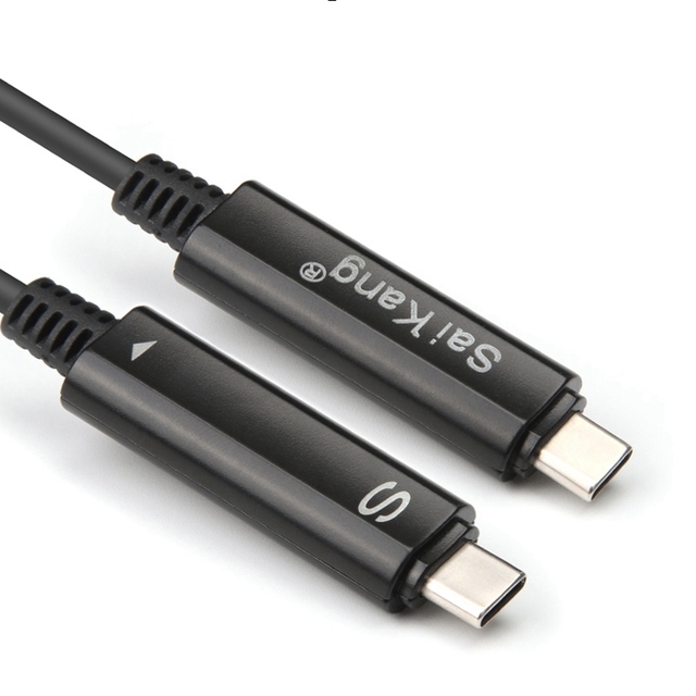 China Factory 10GB Fiber OPTIC USB 3.1 Type-C Data Line Extension Cord 10 20 Meters Male to Male Female Optical Fiber Usb Cable