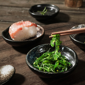 Vente en gros de plats simples en céramique de style japonais pour sushi sauces soja petit <span class=keywords><strong>plat</strong></span> de sauce et assiette de service - Product Image 2