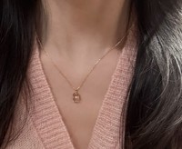Collar de Cristal Blanco Natural con Diseño de Hielo y Nieve, Brillante y Luminoso, con Colgante de Estrella de Oro de 18K, Estilo Nórdico Minimalista y Exquisito