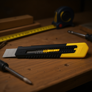 Stanley Utility Knife 18mm Blade Retractable For Cutting And Trimming - Product Image 3