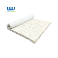 Bambou wasserdichte matelas hôtel couchage orthopédique tricoté en bambou tissu imperméable éponge mousse à mémoire de forme matelas en bambou
