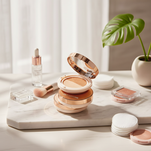 [SAMPLE] Dewassome Dual Cover Glutathione Brighten Moisturizer Cushion <b>Foundation</b> Sunscreen Lasting Natural-Toned Medium Fair - Product Image 3