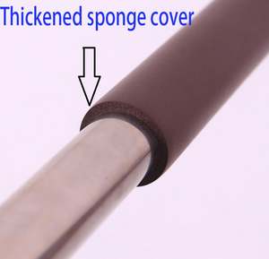 Poste de acero inoxidable extra grueso para el hogar, tres filas de rodillos, fregona absorbente de algodón de goma para exprimir el agua, Coágulo de muelle manos libres - Product Image 2