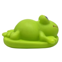 Ensemble de jouets de bain pour bébé personnalisé, sans moule, petit, écologique, grenouille, hippopotame, poisson de dessin animé, jouet de bain, pulvérisation d'eau, jouets animaux