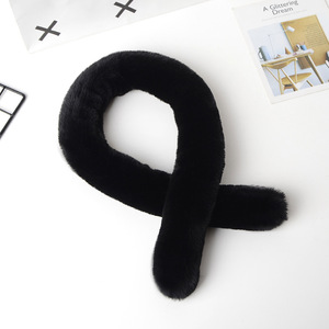 3.5CM 4CM Bande Largeur Rayé Fourrure De Lapin Blanc Garniture De Fourrure De Vison Garniture En Fausse Fourrure Garniture - Product Image 1