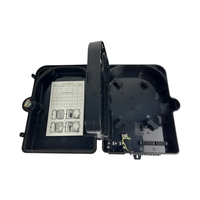 Caja de Distribución de Fibra Óptica Negra de 24 Núcleos, IP65 Impermeable, ABS, Caja de Terminación FTTH, Caja de Empalme NAP CTO ODP ODB FAT