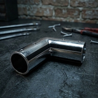 Raccord de tube en acier inoxydable 304/316, coude à 90°, avec vis de fixation pour main courante d'escalier, balustrade et tube de balustrade