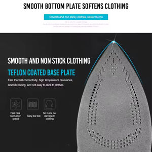 เตารีดไฟฟ้าไอน้ำอัตโนมัติ1200วัตต์พร้อมแผ่นความร้อนแบบไม่ติดสำหรับใช้ในครัวเรือนและโรงแรม - Product Image 5