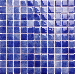 Foshan di alta qualità 25x25x4mm vetro riciclato blu pareti piscina piastrelle mosaici moderno Parquet Design per alberghi 4mm - Product Image 2