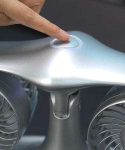 교수형 목 휴대용 팬 충전식 배터리/USB 전원 기계식 제어 조정 가능한 높이 저소음 야외용 스페인어 - Product Image 4