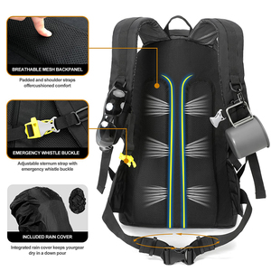 Sac à dos de randonnée grande capacité pour l'extérieur, avec logo personnalisé, imperméable et durable, idéal pour les activités de plein air et les voyages - Product Image 2