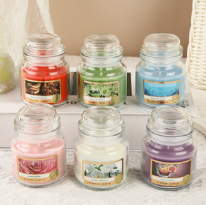 Bougies artisanales en cire de soja dans des pots en verre colorés en forme de champignon, parfumées pour la maison, pour Thanksgiving et Pâques, vente en gros - Product Image 5