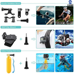 Kit d'accessoires GoPro 48 en 1 pour Hero10 9 8 7 6 avec supports rotatifs à 360 degrés et sangles - Product Image 4