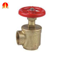 Vanne d'incendie double en fonte ductile de 100 mm avec finition laiton et pression nominale de 0,8-1,6 MPa, raccords de tuyauterie certifiés CE