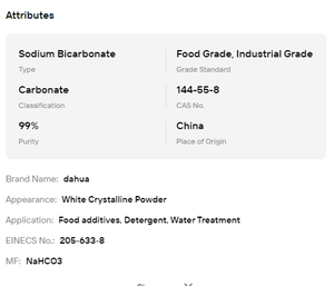 Bicarbonate de sodium 99% min, qualité alimentaire et industrielle, brut, pour la levée des produits alimentaires et l'usage domestique comme nettoyant - Product Image 6