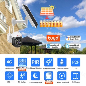 Tuya APP 1080P caméra solaire 4G caméras PTZ extérieures 4g <span class=keywords><strong>carte</strong></span> sim vue mobile PTZ caméra de vidéosurveillance solaire 4G - Product Image 4