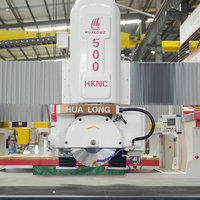 Scie à pont de précision CNC 5 axes pour la découpe de pierre, idéale pour les plans de travail en marbre et les crédences de cuisine pour les usines