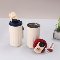 Mug de voyage isotherme en acier inoxydable 450 ml, gobelet à café intelligent personnalisé 15 oz avec affichage LED de la température