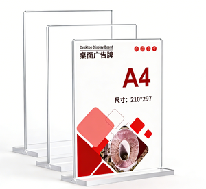 8.5x11 Acrylic Sign Holder Slant Back Sign Holder for US Size Paper 8.5 X 11 Inches - Product Image 5