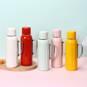 Borge Tùy Chỉnh 316 Thép Không Gỉ Đôi Tường Chân Không Cách Điện Thông Minh Con Trỏ Cơ Khí Phích Flask Với Xử Lý - Product Image 2