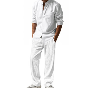 Tuta <span class=keywords><strong>taglie</strong></span> <span class=keywords><strong>forti</strong></span> abito Casual da <span class=keywords><strong>uomo</strong></span> camicia a maniche lunghe con cerniera lunga ampia ensemble De Chemise Pour Hommes set camicia da <span class=keywords><strong>uomo</strong></span> - Product Image 3