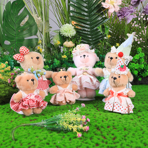 Simpatico Orsacchiotto Bicolore Rosa e Marrone in Peluche, Personalizzabile per Vendita all'Ingrosso, Ideale come Regalo - Product Image 4