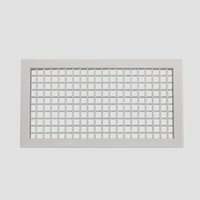 Grille de ventilation réglable en aluminium à simple déflection pour conduit d'air - Plafond/mur - Alimentation en air pour système CVC
