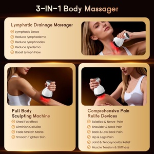 4-in-1 Lymphatic Drainage <b>Massager</b> & Anti Cellulite Massage Tool, Body Sculpting <b>Massager</b> for Legs, <b>Arms</b> & Belly - Product Image 3