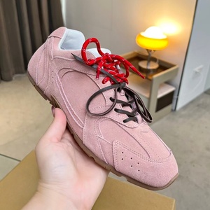 New retro double-strapped Dechen women's <b>shoes</b>-suede color blend Aigun <b>shoes</b> - rubber sole versatile couple casual sports <b>shoes</b> - Product Image 2