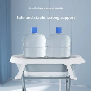 Set per la cura del neonato vasca da bagno pieghevole stendino per pannolini in plastica vasca da bagno senza piegamento staffa per imballaggio prodotto per la stampa - Product Image 4