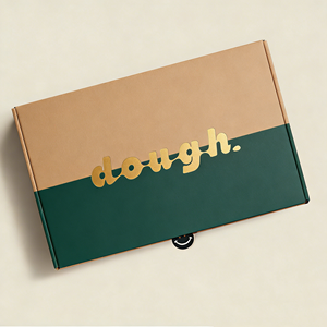 Biologisch Abbaubare Lebensmittel-Papierboxen Heißprägung Bedruckte Individuelle Lebensmittelverpackungsbox Gebäck Brownie Keksboxen mit Trennwänden - Product Image 5