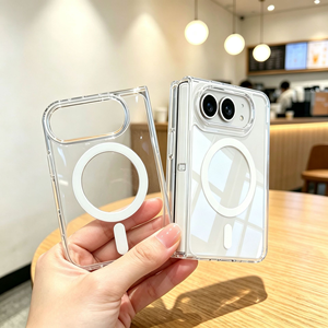 Magnetic Phone Case for iPhone Duo air 13 14 15 16 17 18 Pro Max Back Cover S25 Ultra Transparent TPU PC Anti Shock Mobile case - Product Image 5