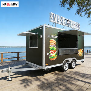 Kiosque à frites, chariots à café, remorques bar mobiles, remorques de concession pour hot-dogs et restauration rapide, en fibre de verre et aluminium, remorquables - Product Image 6