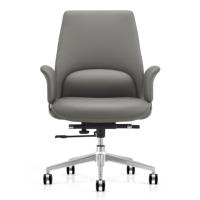 Chaises de bureau contemporaines en cuir pour cadres, directeurs, PDG, avec dossier moyen et hauteur réglable