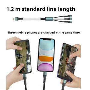 Customized Logo 3 in 1 Data 5A Cell Phone Mobile Para Celular Tipo <b>Charger</b> Gift Sets Usb <b>Type</b> <b>C</b> <b>Cable</b> Fast Charging - Product Image 3