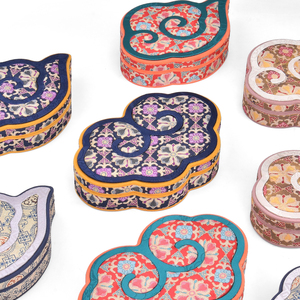 Jinsky Design Luxury <strong>Colorful</strong> Cloth <strong>Jewelry</strong> Display case Cloud Shape <strong>Jewelry</strong> <strong>Box</strong> with <strong>Colorful</strong> Finish - Product Image 3