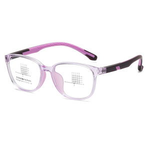 Jamie 8019TR90 Rectangular <b>Eyeglasses</b> Plano Lenses Blue Light Protection For Students Unisex Medium <b>Frame</b> Width AC Lens - Product Image 4
