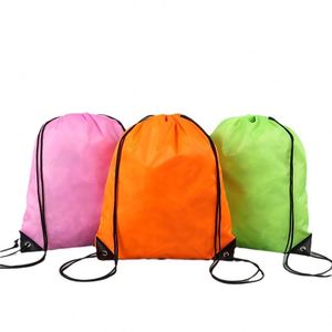 Sacs à cordon en nylon personnalisés en gros pour la natation, sacs à dos et sacs de sport personnalisés, sacs d'entraînement imperméables - Product Image 5