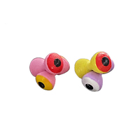 Perles de pêche en laiton en forme d'haltère avec yeux de poisson, vente en gros directe d'usine, pour accessoires de pêche en extérieur