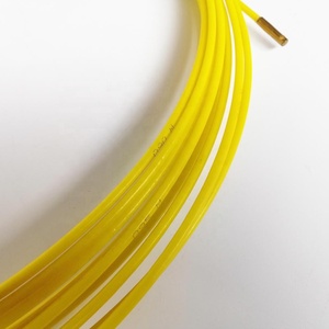 Tige de tirage flexible en fibre de verre de 4 mm de diamètre, longueur personnalisable, connecteur en cuivre, câble non conducteur, outil de pêche pour - Product Image 4