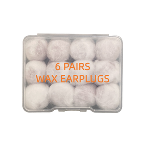 6 Pares - Tapones para los Oídos de Algodón Encerado Clásicos <span class=keywords><strong>con</strong></span> Certificación CE SNR28dB, Tapones Autoadhesivos para Dormir, Nadar, Meditar y Actividades - Product Image 2